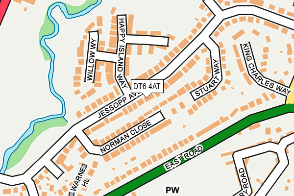 DT6 4AT map - OS OpenMap – Local (Ordnance Survey)