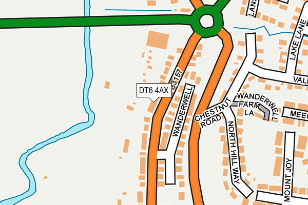 DT6 4AX map - OS OpenMap – Local (Ordnance Survey)