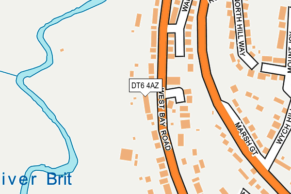 DT6 4AZ map - OS OpenMap – Local (Ordnance Survey)