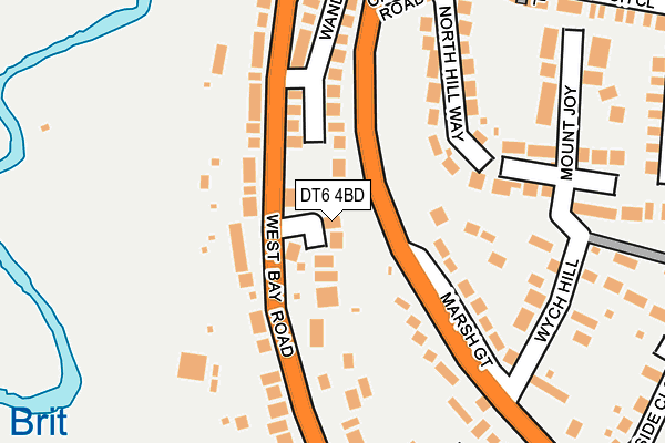 DT6 4BD map - OS OpenMap – Local (Ordnance Survey)