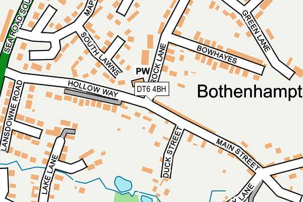 DT6 4BH map - OS OpenMap – Local (Ordnance Survey)