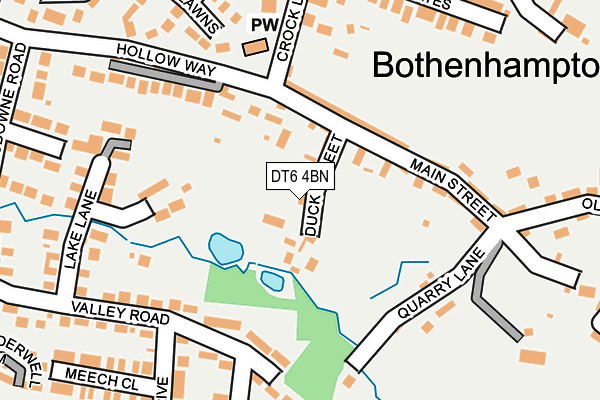 DT6 4BN map - OS OpenMap – Local (Ordnance Survey)