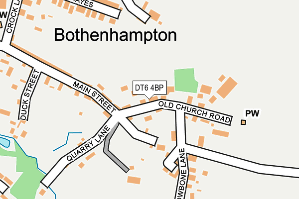 DT6 4BP map - OS OpenMap – Local (Ordnance Survey)