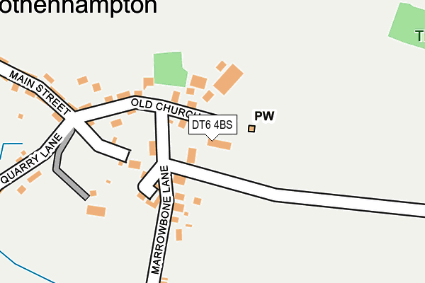 DT6 4BS map - OS OpenMap – Local (Ordnance Survey)