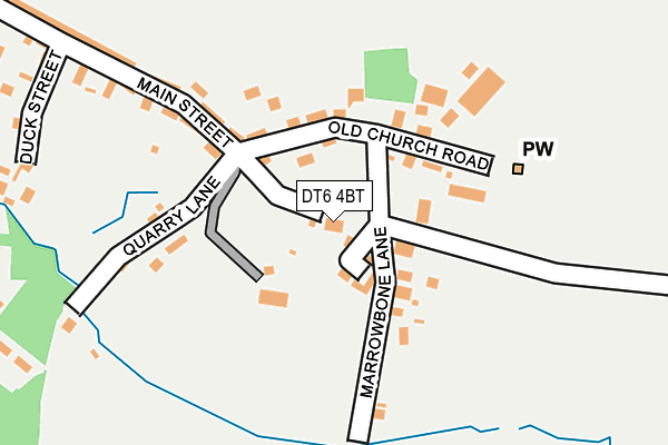 DT6 4BT map - OS OpenMap – Local (Ordnance Survey)