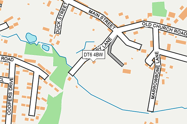 DT6 4BW map - OS OpenMap – Local (Ordnance Survey)