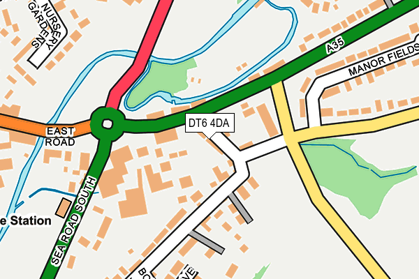 DT6 4DA map - OS OpenMap – Local (Ordnance Survey)