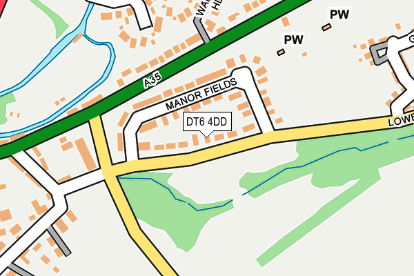 DT6 4DD map - OS OpenMap – Local (Ordnance Survey)