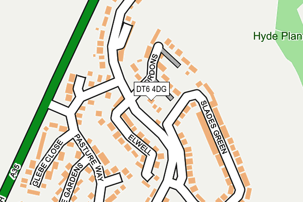 DT6 4DG map - OS OpenMap – Local (Ordnance Survey)