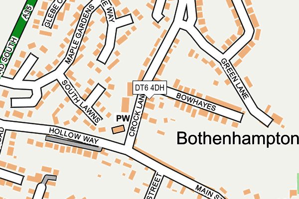 DT6 4DH map - OS OpenMap – Local (Ordnance Survey)