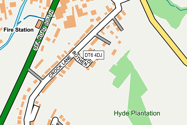 DT6 4DJ map - OS OpenMap – Local (Ordnance Survey)
