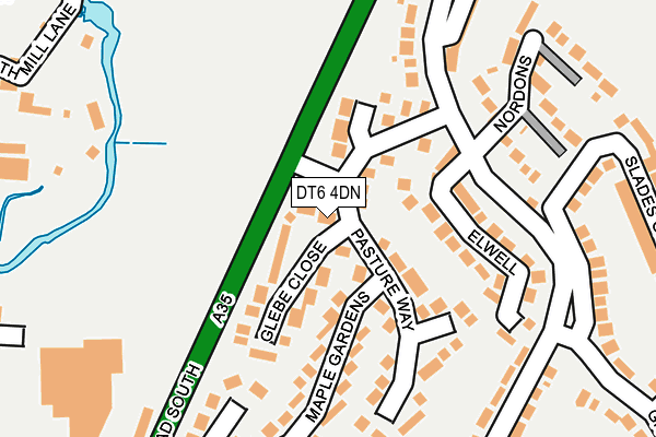 DT6 4DN map - OS OpenMap – Local (Ordnance Survey)