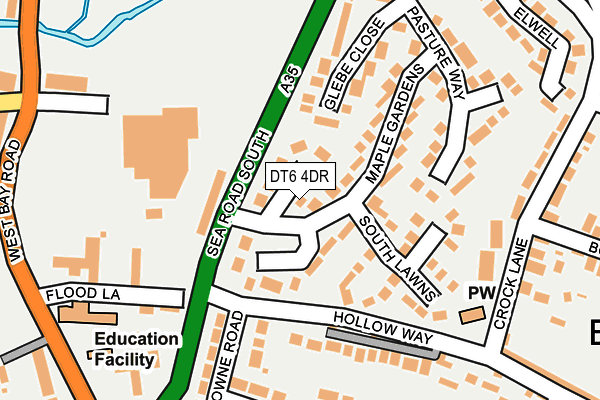 DT6 4DR map - OS OpenMap – Local (Ordnance Survey)