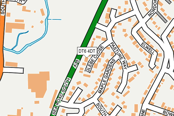 DT6 4DT map - OS OpenMap – Local (Ordnance Survey)