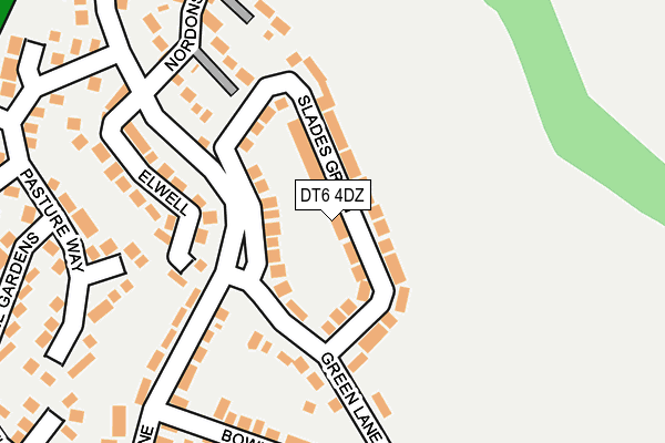 DT6 4DZ map - OS OpenMap – Local (Ordnance Survey)