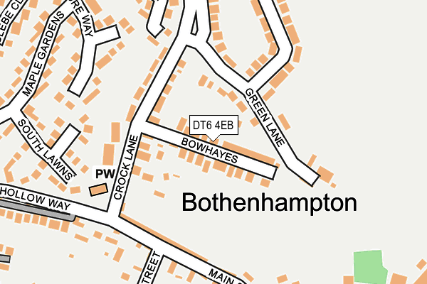 DT6 4EB map - OS OpenMap – Local (Ordnance Survey)
