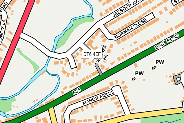 DT6 4EF map - OS OpenMap – Local (Ordnance Survey)
