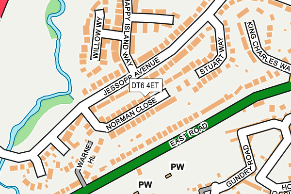 DT6 4ET map - OS OpenMap – Local (Ordnance Survey)