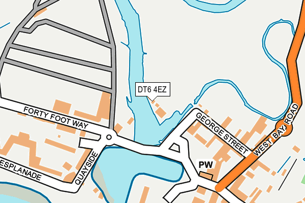 DT6 4EZ map - OS OpenMap – Local (Ordnance Survey)