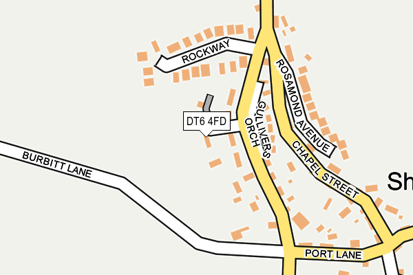 DT6 4FD map - OS OpenMap – Local (Ordnance Survey)
