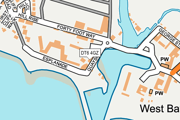 DT6 4GZ map - OS OpenMap – Local (Ordnance Survey)