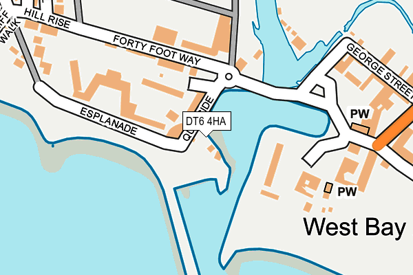 DT6 4HA map - OS OpenMap – Local (Ordnance Survey)