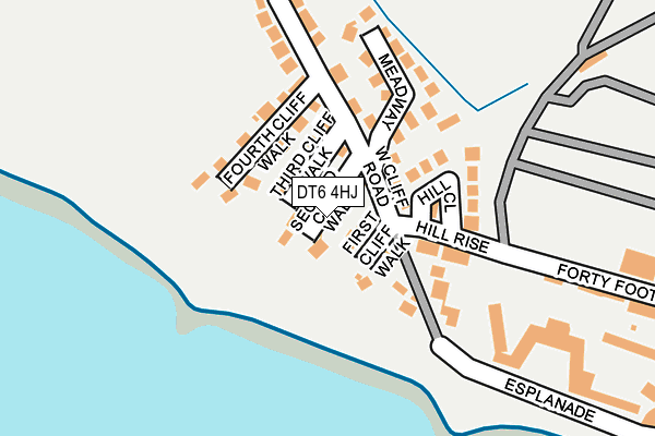 DT6 4HJ map - OS OpenMap – Local (Ordnance Survey)
