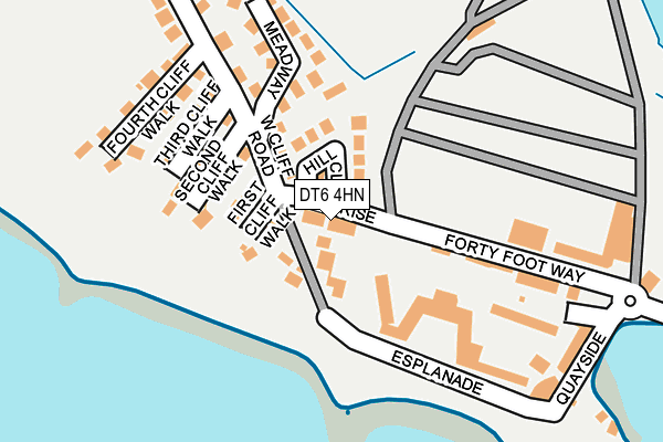 DT6 4HN map - OS OpenMap – Local (Ordnance Survey)