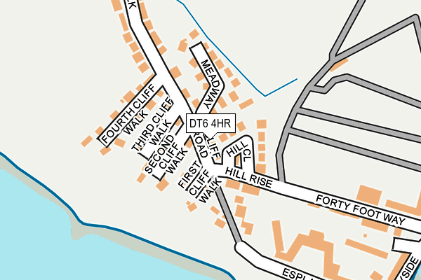 DT6 4HR map - OS OpenMap – Local (Ordnance Survey)
