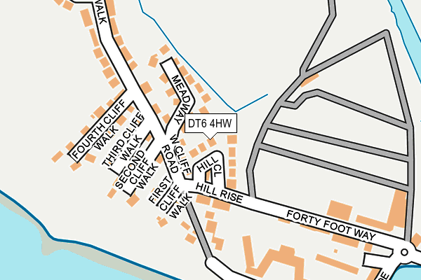 DT6 4HW map - OS OpenMap – Local (Ordnance Survey)