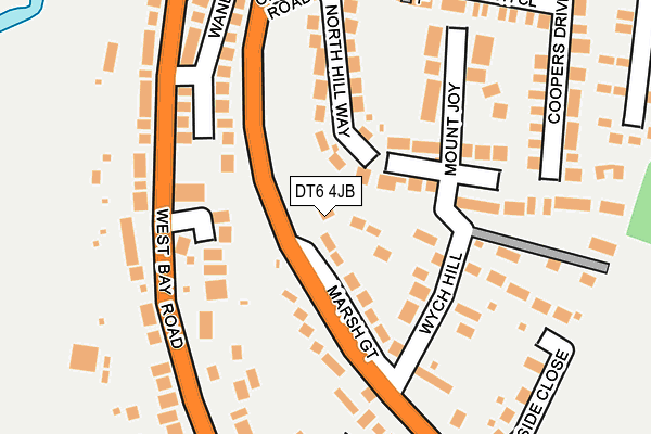 DT6 4JB map - OS OpenMap – Local (Ordnance Survey)