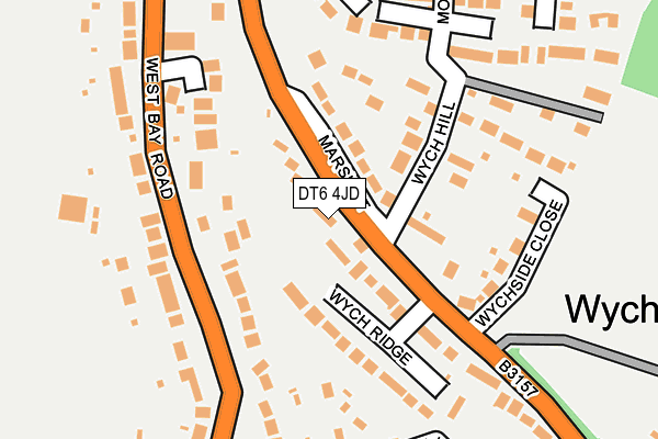 DT6 4JD map - OS OpenMap – Local (Ordnance Survey)