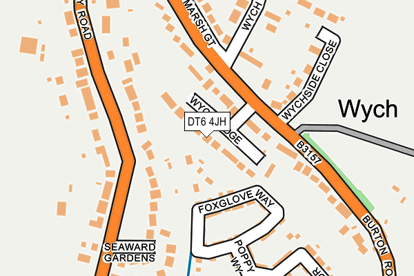 DT6 4JH map - OS OpenMap – Local (Ordnance Survey)