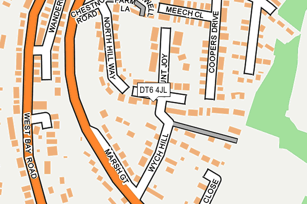 DT6 4JL map - OS OpenMap – Local (Ordnance Survey)