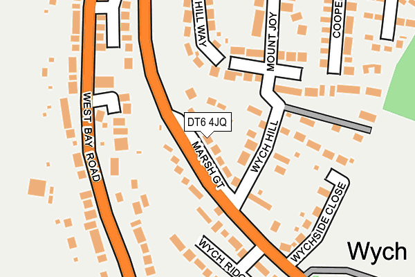 DT6 4JQ map - OS OpenMap – Local (Ordnance Survey)