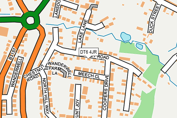 DT6 4JR map - OS OpenMap – Local (Ordnance Survey)