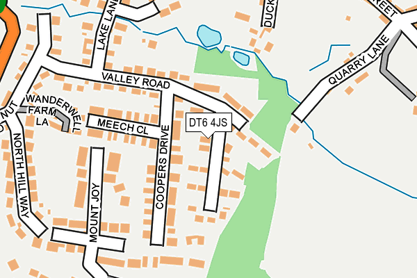 DT6 4JS map - OS OpenMap – Local (Ordnance Survey)