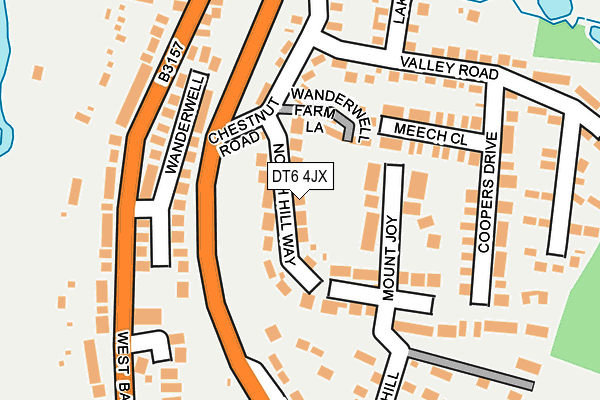 DT6 4JX map - OS OpenMap – Local (Ordnance Survey)