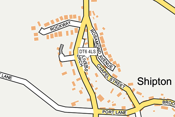 DT6 4LS map - OS OpenMap – Local (Ordnance Survey)