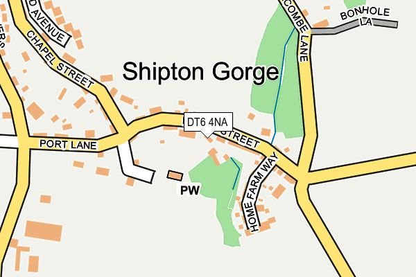 DT6 4NA map - OS OpenMap – Local (Ordnance Survey)