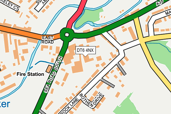DT6 4NX map - OS OpenMap – Local (Ordnance Survey)