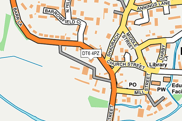 DT6 4PZ map - OS OpenMap – Local (Ordnance Survey)