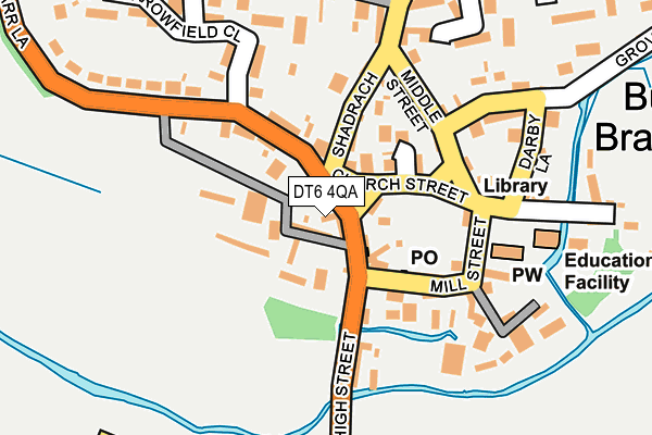 DT6 4QA map - OS OpenMap – Local (Ordnance Survey)