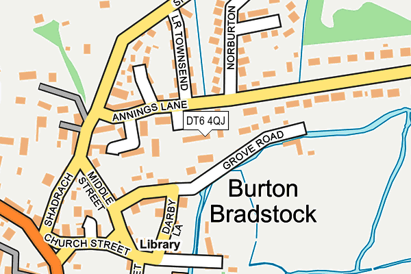 DT6 4QJ map - OS OpenMap – Local (Ordnance Survey)