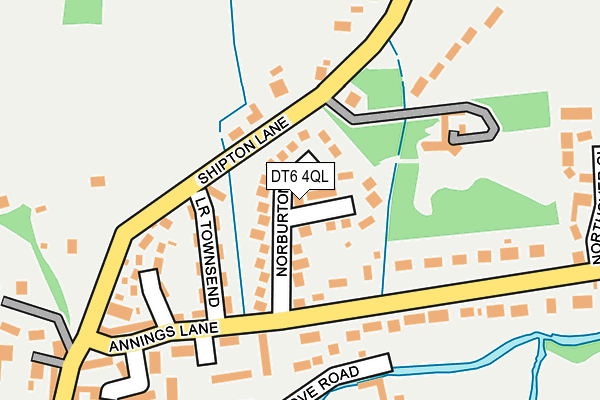 DT6 4QL map - OS OpenMap – Local (Ordnance Survey)