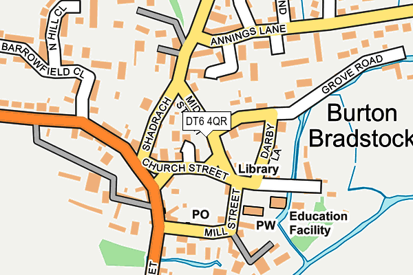 DT6 4QR map - OS OpenMap – Local (Ordnance Survey)