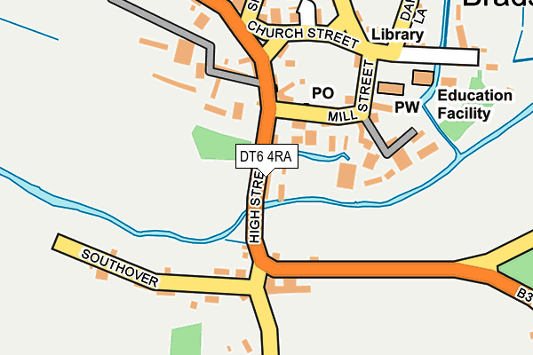 DT6 4RA map - OS OpenMap – Local (Ordnance Survey)