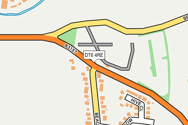 DT6 4RE map - OS OpenMap – Local (Ordnance Survey)