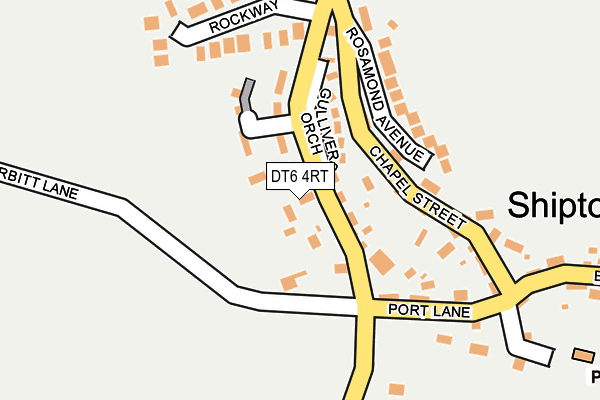 DT6 4RT map - OS OpenMap – Local (Ordnance Survey)