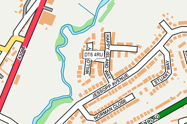 DT6 4RU map - OS OpenMap – Local (Ordnance Survey)